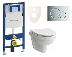 Cenově zvýhodněný závěsný WC set Geberit do lehkých stěn / předstěnová montáž + WC Laufen Laufen Pro Nordic SIKOGES3H2