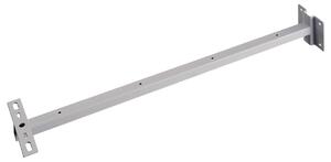 LA 234354 Nástěnný držák pro venkovní nosník a reflektor MILOX, stříbrný, 80 cm - BIG WHITE (SLV)