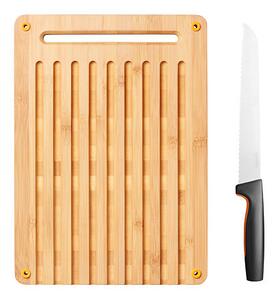 Functional Form Bambusové prkénko a nůž na krájení chleba FISKARS 1057551