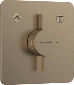 Sprchová a vanová baterie Hansgrohe DuoTurn Q bez podomítkového tělesa kartáčovaný bronz 75414140