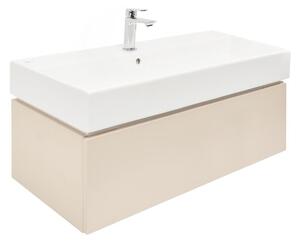 Koupelnová skříňka s umyvadlem SAT Feel 100x30x46 cm pískově béžová mat SATFEEL100BEU2B