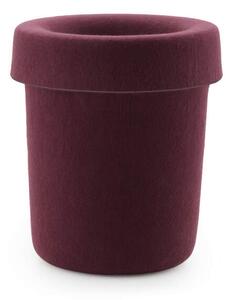 Normann Copenhagen Odpadkový koš Hide, burgundy