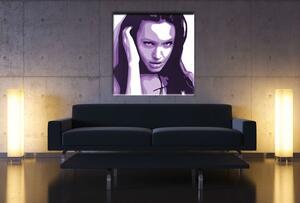 Ručně malovaný obraz POP Art Angelina Jolie 1 díl aj2