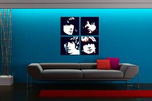 Ručně malovaný obraz POP Art BEATLES 4 Piece Beat