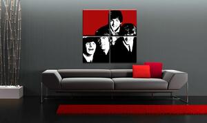 Ručně malovaný obraz POP Art BEATLES 4 dílná bea7