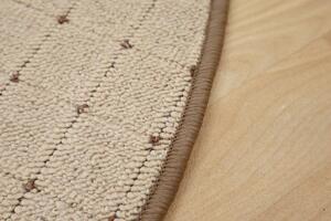 Vopi koberce Kusový koberec Udinese béžový kytka - 120x120 kytka cm