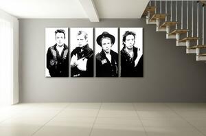 Ručně malovaný obraz POP Art Clash z hlíny, 4 kusů