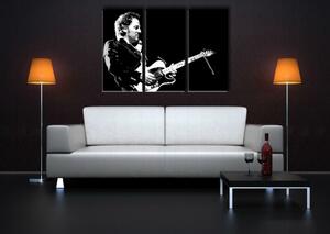 Ručně malovaný obraz POP Art Bruce Springsteen 3 dílná bs