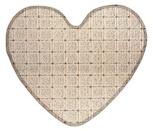 Vopi koberce Kusový koberec Udinese béžový srdce - 100x120 srdce cm