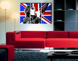 Ručně malovaný obraz POP Art Ian Brown, 3 díly ib4