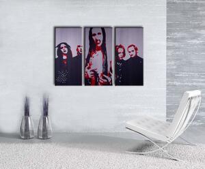 Ručně malovaný obraz POP Art Marilyn Manson 3 kusy mm