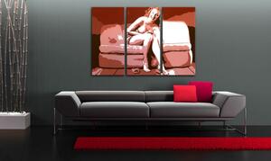 Ručně malovaný obraz POP Art Marilyn Monroe 3 dílný mon3