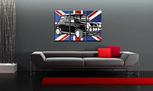Ručně malovaný obraz POP Art MINI COOPER 3dílný mini2