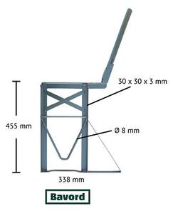 Noha lavice pivního setu 23cm Premium s opěrkou strana Pravá