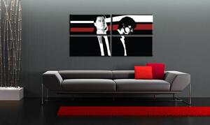 Ručně malovaný obraz POP Art Pulp Fiction 4 kusy pulpu