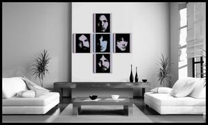 Ručně malovaný obraz POP Art Pink Floyd 4 dílná pf