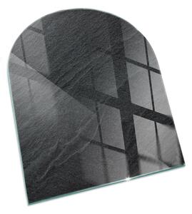 Půloválné sklo před krb Vzor z přírodního kamene ppkpon-00003107