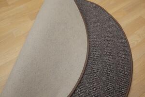 Vopi koberce Kusový koberec Porto hnědý kruh - 400x400 (průměr) kruh cm