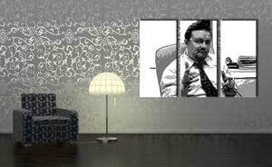 Ručně malovaný POP Art Kancelář, 3dílný obrázek