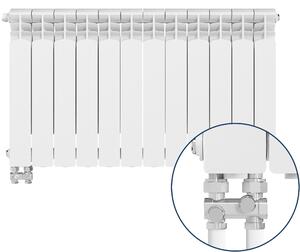 KFA Armatura G500F pokojový radiátor 57.2x96.6 cm podłączenie spodní bílá 789-124-44