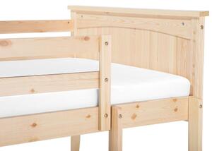 Patrová postel 90 cm Alf (světlé dřevo) (s roštem a úložným prostorem). 1077390