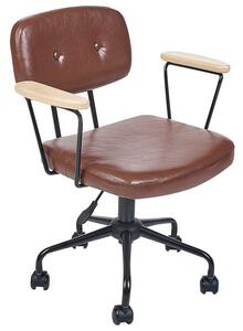 Kancelářská židle Asta (hnědá). 1077399