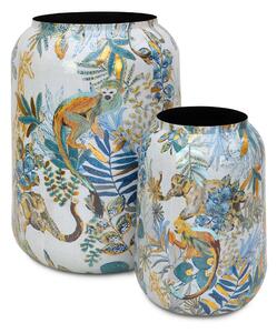 Květináče Cobalt Jungle, set Ø 47/30 cm, výška 62/43 cm Rozměry: Set průměrů Ø 47/30 cm, výška 62/43 cm
