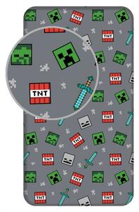 Jerry Fabrics Prostěradlo Minecraft We Got This 90x200x25 cm