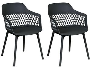 Set 2 ks jídelních židlí Anneli (černá). 1077426