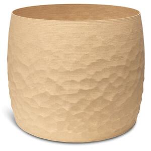 Organický 3D podlahový květináč, Ø 69 cm, výška 57 cm Barva květináče: Dřevo, Rozměry: Průměr 69 cm, Výška 57 cm