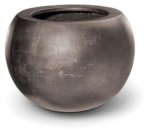 Květináč Royal, Globe, Ø 30/40/60 cm, výška 24/32/43 cm, champagne Rozměry: Průměr 30 cm, Výška 24 cm