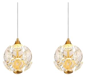 Globo 16047-4H - LED Lustr na lanku VIRINA LED/32W/230V 3000K zlatá