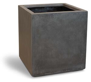 Roccastone přepážkový květináč, krychle, antracit/přírodní beton Barva květináče: Antracit, Rozměry: Délka, Šířka, Výška 40x40x44 cm