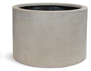Roccastone Cylinder podlahový květináč, Ø 48/60 cm, výška 30/40 cm, přírodní beton/antracit Barva květináče: Přírodní beton, Rozměry: Průměr 60 cm,…