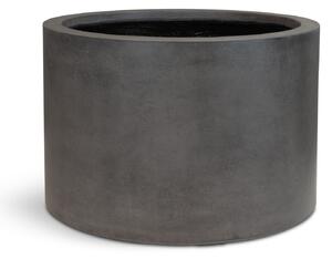 Roccastone Cylinder podlahový květináč, Ø 48/60 cm, výška 30/40 cm, přírodní beton/antracit Barva květináče: Antracit, Rozměry: Průměr 60 cm, Výška 40…