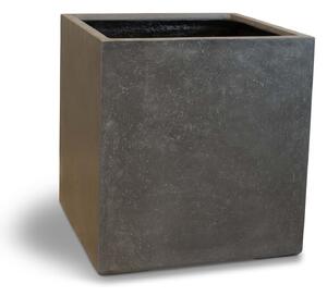 Roccastone přepážkový květináč, krychle, antracit/přírodní beton Barva květináče: Antracit, Rozměry: Délka, Šířka, Výška 60x60x64 cm