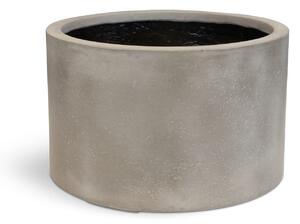 Roccastone Cylinder podlahový květináč, Ø 48/60 cm, výška 30/40 cm, přírodní beton/antracit Barva květináče: Přírodní beton, Rozměry: Průměr 48 cm,…