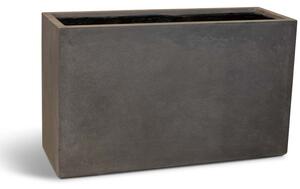 Roccastone přepážkový květináč, Kvádr, dxšxv 100/100 x 35/35 x 60/80 cm, antracit/přírodní beton Barva květináče: Antracit, Rozměry: Délka, Šířka,…