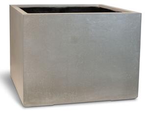 Roccastone přepážkový květináč, krychle, antracit/přírodní beton Barva květináče: Přírodní beton, Rozměry: Délka, Šířka, Výška 80x80x60 cm