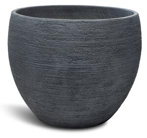 Pottery květináč, Ø 55/44/37 cm, výška 43,5/36/30 cm, šedý, antracitový Barva květináče: Antracitová, Rozměry: Průměr 55 cm, Výška 43,5 cm