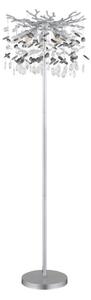 Globo 64138SS - Stojací lampa QUEENA 5xE14/40W/230V stříbrná