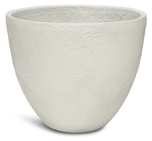 Flora květináč, Ø 55/44/37 cm, výška 43,5/36/30 cm, bílý, šedý, antracitový Barva květináče: Bílá, Rozměry: Průměr 44 cm, Výška 36 cm