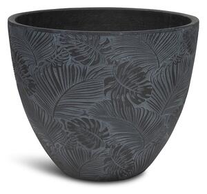 Flora květináč, Ø 55/44/37 cm, výška 43,5/36/30 cm, bílý, šedý, antracitový Barva květináče: Antracitová, Rozměry: Průměr 44 cm, Výška 36 cm