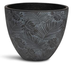 Flora květináč, Ø 55/44/37 cm, výška 43,5/36/30 cm, bílý, šedý, antracitový Barva květináče: Antracitová, Rozměry: Průměr 37 cm, Výška 30 cm