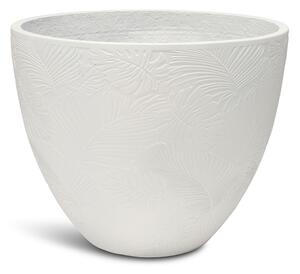 Flora květináč, Ø 55/44/37 cm, výška 43,5/36/30 cm, bílý, šedý, antracitový Barva květináče: Bílá, Rozměry: Průměr 55 cm, Výška 43,5 cm