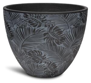 Flora květináč, Ø 55/44/37 cm, výška 43,5/36/30 cm, bílý, šedý, antracitový Barva květináče: Antracitová, Rozměry: Průměr 55 cm, Výška 43,5 cm