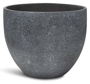 Gritto květináč, Ø 37/44/55 cm, výška 30/36/43,5 cm, šedý, antracitový Barva květináče: Antracitová, Rozměry: Průměr 55 cm, Výška 43,5 cm