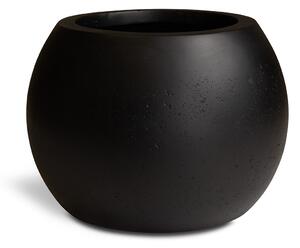 Květináč Polystone Globe, Ø 40/60/80 cm, výška 28,5/43/57 cm, krémový, šedý, antracitový Barva květináče: Antracitová, Rozměry: Průměr 40 cm, Výška…