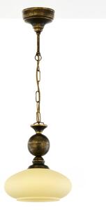 Brilagi - Lustr na řetězu MOLLERO 1xE27/15W/230V pr. 24 cm bronz/patina