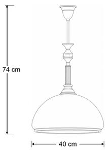 Brilagi - Lustr na tyči TAURUS 1xE27/15W/230V pr. 40 cm bronz